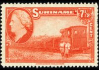 Suriname 1945 - serie Vedute: 7½ c