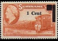 Suriname 1945 - set Pictures of Suriname: 1 c su 7½ c