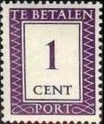 Suriname 1950 - set Value in rectangular frame: 1 c