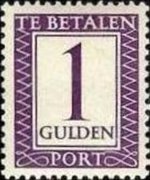 Suriname 1950 - set Value in rectangular frame: 1 g