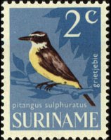 Suriname 1966 - serie Uccelli: 2 c