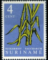 Suriname 1961 - serie Piante e frutti: 4 c