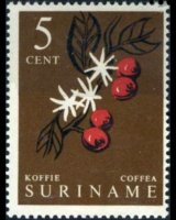 Suriname 1961 - serie Piante e frutti: 5 c