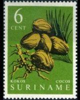 Suriname 1961 - serie Piante e frutti: 6 c