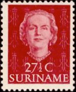 Suriname 1951 - serie Regina Giuliana: 27½ c