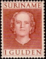 Suriname 1951 - serie Regina Giuliana: 1 g
