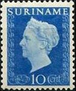 Suriname 1948 - serie Regina Guglielmina: 10 c