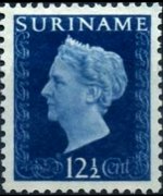 Suriname 1948 - serie Regina Guglielmina: 12½ c