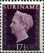 Suriname 1948 - serie Regina Guglielmina: 17½ c