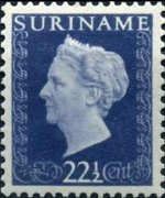 Suriname 1948 - serie Regina Guglielmina: 22½ c