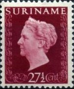 Suriname 1948 - serie Regina Guglielmina: 27½ c