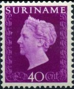 Suriname 1948 - serie Regina Guglielmina: 40 c