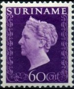 Suriname 1948 - serie Regina Guglielmina: 60 c