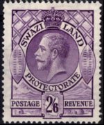 Swaziland 1933 - serie Re Giorgio V: 2'6 sh
