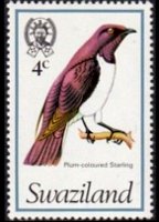 Swaziland 1976 - set Birds: 4 c