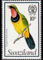 Swaziland 1976 - serie Uccelli: 10 c