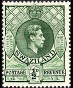 Swaziland 1938 - serie Re Giorgio VI: ½ p