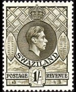 Swaziland 1938 - set King George VI: 1 sh
