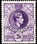 Swaziland 1938 - set King George VI: 2'6 sh