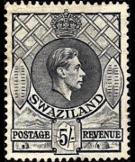Swaziland 1938 - set King George VI: 5 sh