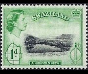Swaziland 1956 - serie Regina Elisabetta II e soggetti vari: 1 p