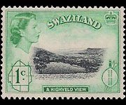 Swaziland 1961 - serie Regina Elisabetta II e soggetti vari: 1 c