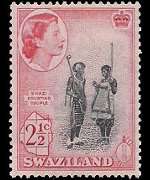 Swaziland 1961 - serie Regina Elisabetta II e soggetti vari: 2½ c