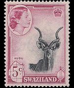 Swaziland 1961 - set Queen Elisabeth II and various subjects: 5 c