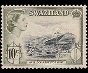 Swaziland 1961 - serie Regina Elisabetta II e soggetti vari: 10 c