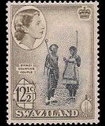 Swaziland 1961 - set Queen Elisabeth II and various subjects: 12½  c