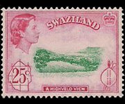 Swaziland 1961 - serie Regina Elisabetta II e soggetti vari: 25 c