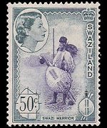 Swaziland 1961 - serie Regina Elisabetta II e soggetti vari: 50 c