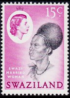 Swaziland 1962 - set Queen Elisabeth II and various subjects: 15 c