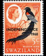 Swaziland 1968 - set Queen Elisabeth II - INDEPENDENCE 1968: 5 c