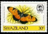 Swaziland 1987 - set Butterflies: 30 c