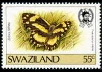 Swaziland 1987 - serie Farfalle: 55 c