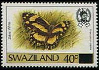 Swaziland 1987 - set Butterflies: 40 c su 55 c 