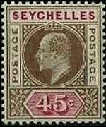 Seychelles 1903 - serie Re Edoardo VII: 45 c