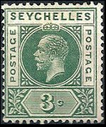Seychelles 1912 - set King George V: 3 c