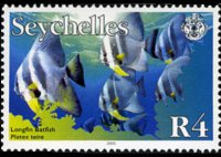 Seychelles 2003 - set Fishes: 4 R