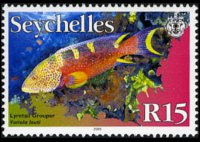 Seychelles 2003 - set Fishes: 15 R