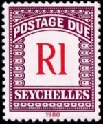 Seychelles 1980 - serie Cifra: 1 R