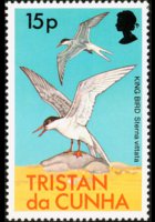 Tristan da Cunha 1977 - serie Uccelli: 15 p
