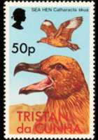 Tristan da Cunha 1977 - serie Uccelli: 50 p
