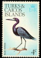 Turks e Caicos 1973 - serie Uccelli: 4 c
