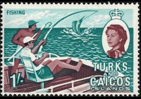 Turks and Caicos Islands 1967 - set Queen Elisabeth II and various subjects: 1 sh
