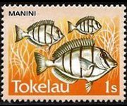 Tokelau 1984 - set Fishes: 1 s
