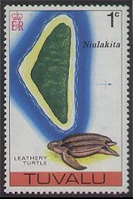 Tuvalu 1976 - serie Cartine e folklore: 1 c