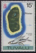 Tuvalu 1976 - set Maps and scenes: 15 c