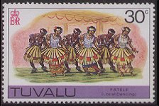 Tuvalu 1976 - serie Cartine e folklore: 30 c